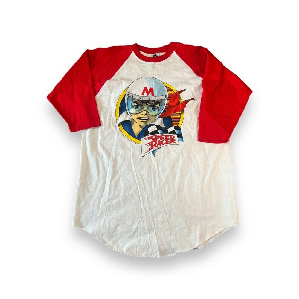 Vintage 90s Speed Racer Cartoon Tv Movie Shirt XL Movie Anime Retro Rare